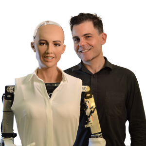 Sophia the Robot and David Hanson